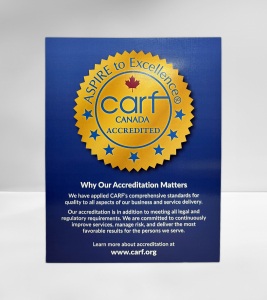 CARF Canada Accredited Table Tent Signs